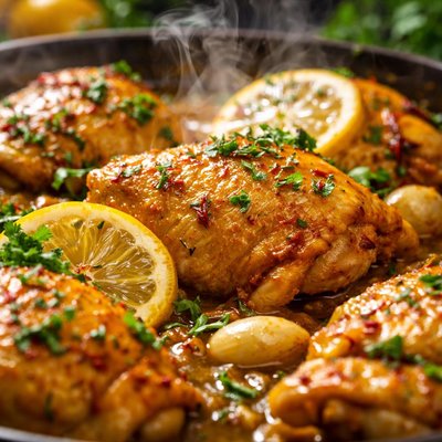 Image of Iranian Chicken with Turmeric Saffron and Lemon Juice