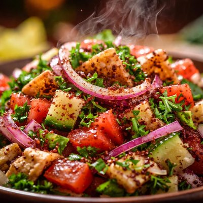 Image of Iraqi Summag Salad Sumac Salad