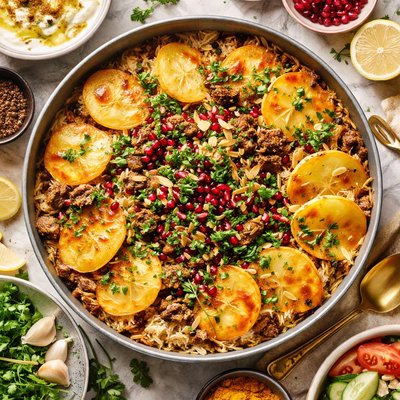 Image of Iraquian Rice with Potato Crust Zwt3