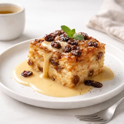 Image of Irish Bread Pudding with Whiskey Sauce