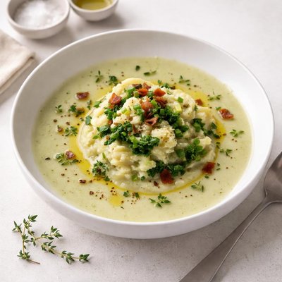 Image of Irish Colcannon and Thyme Leaf Soup
