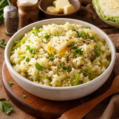 Image of Irish Colcannon Creamy Potatoes and Cabbage