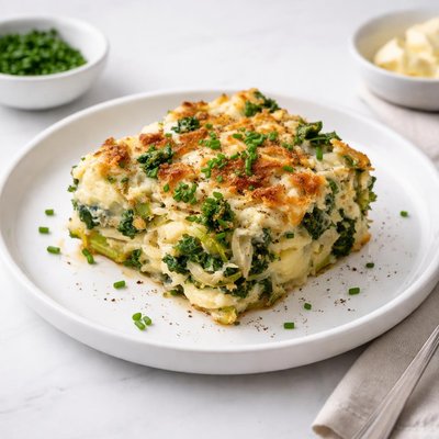 Image of Irish Colcannon Winter Vegetable Casserole