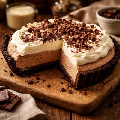 Image of Irish Cream Chocolate Mousse Pie