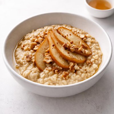 Image of Irish Oatmeal with Pears and Maple