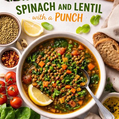 Image of Iron Soup Spinach and Lentil with a Punch