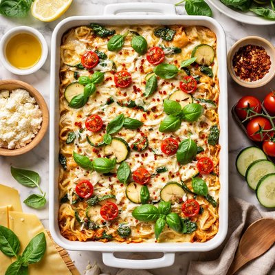 Image of Irresistible Healthy Vegetarian Lasagna W Cream Sauce