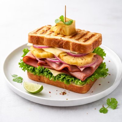 Image of Island Inspired Grilled Ham Sandwich