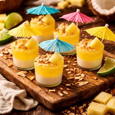 Image of Island Pineapple Coconut Jello Shots