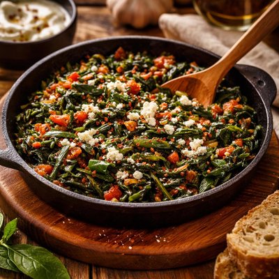 Image of Ispanak Kavurma Turkish Spinach