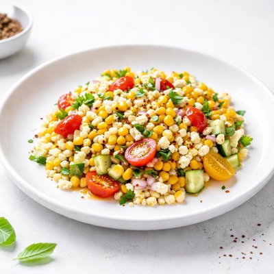 Image of Israeli Couscous and Corn Salad