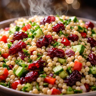 Image of Israeli Couscous and Cranberry Salad
