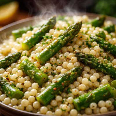 Image of Israeli Couscous with Asparagus