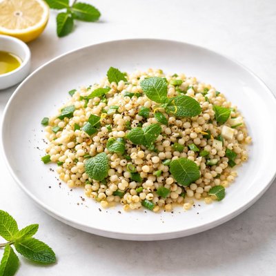 Image of Israeli Couscous with Mint and Lemon