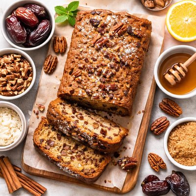 Image of Israeli Pecan Date Cake