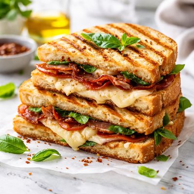 Image of Italain Grilled Cheese Sandwich Panini