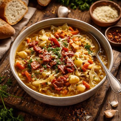Image of Italian Bacon Cabbage Soup