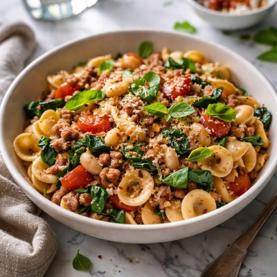 Image of Italian Bean Sausage Pasta