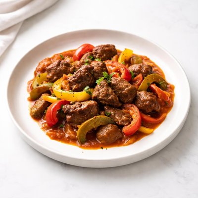 Image of Italian Beef and Peppers Goulash