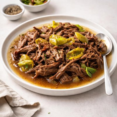 Image of Italian Beef for Sandwiches Crock Pot Recipe