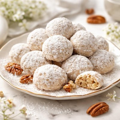 Image of Italian Brides Pecan Cookies Pastelitos De Boda