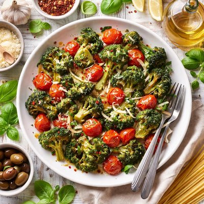 Image of Italian Broccoli and Tomatoes