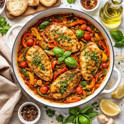 Image of Italian Chicken and Peppers