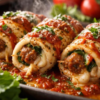Image of Italian Chicken and Sausage Rolls