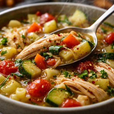 Image of Italian Chicken and Vegetable Soup