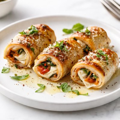 Image of Italian Chicken Cheese Rollups Light