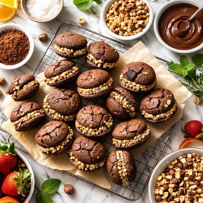 Image of Italian Chocolate Sandwich Cookies Giada De Laurentiis