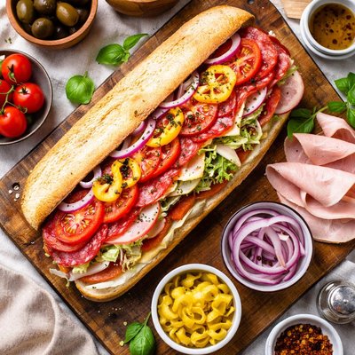 Image of Italian Deli Submarine Sandwich