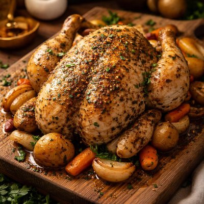 Image of Italian Dressing Whole Chicken Crock Pot Recipe