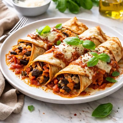 Image of Italian Eggplant Aubergine Crepes