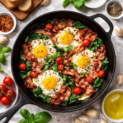 Image of Italian Eggs with Bacon