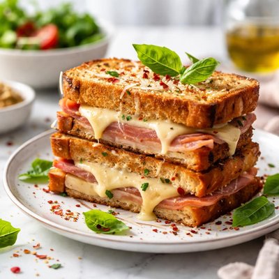 Image of Italian Grilled Ham and Cheese Sandwich