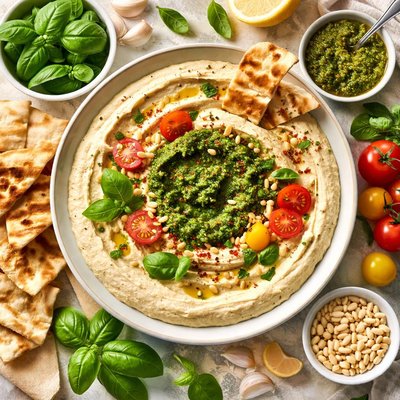 Image of Italian Hummus with Pesto