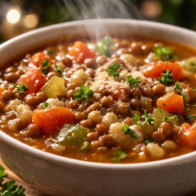 Image of Italian Lentil and Barley Soup