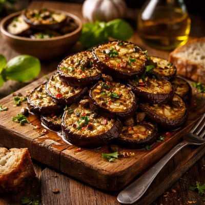 Image of Italian Marinated Eggplant Aubergine