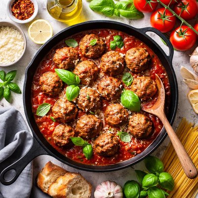 Image of Italian Meatballs and Sauce