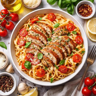 Image of Italian Noodles and Chicken