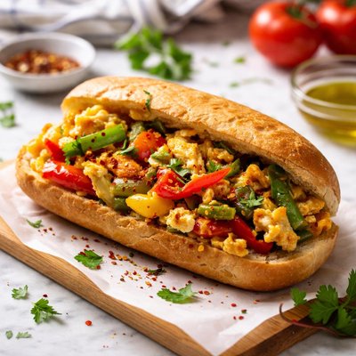 Image of Italian Pepper and Egg Sandwich
