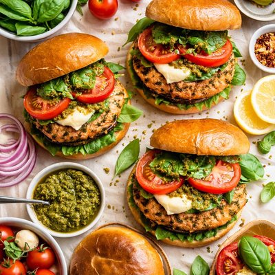 Image of Italian Salmon Burgers