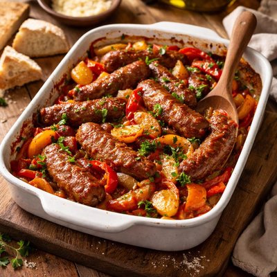 Image of Italian Sausage and Pepper Casserole