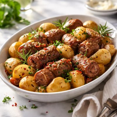 Image of Italian Sausage and Potatoes