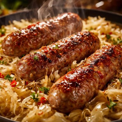 Image of Italian Sausage and Sauerkraut
