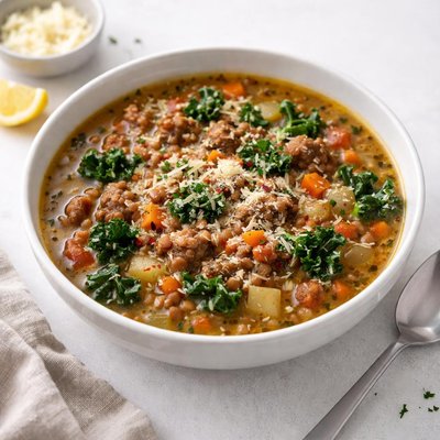 Image of Italian Sausage Lentil Soup