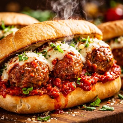 Image of Italian Sausage Meatball Heroes