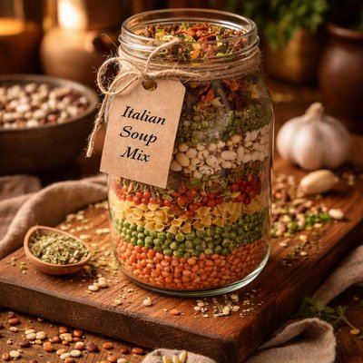 Image of Italian Soup Mix in a Jar