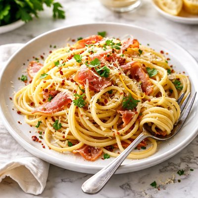 Image of Italian Spaghetti with Ham